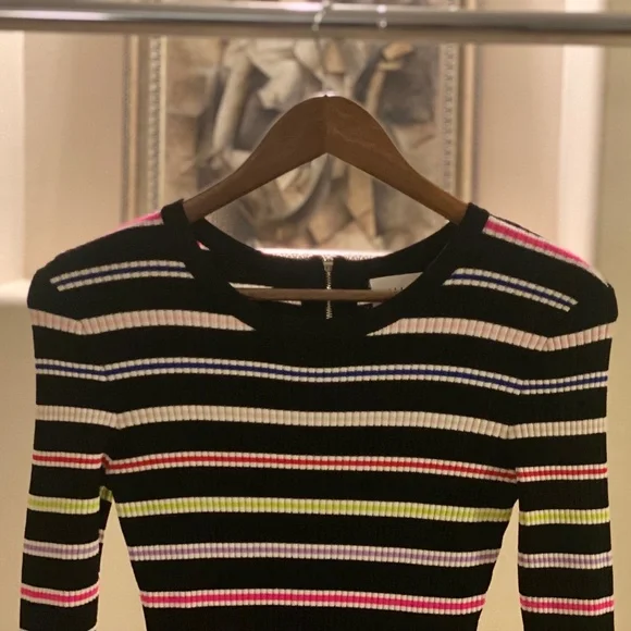 Milly Mini Striped Knit Dress